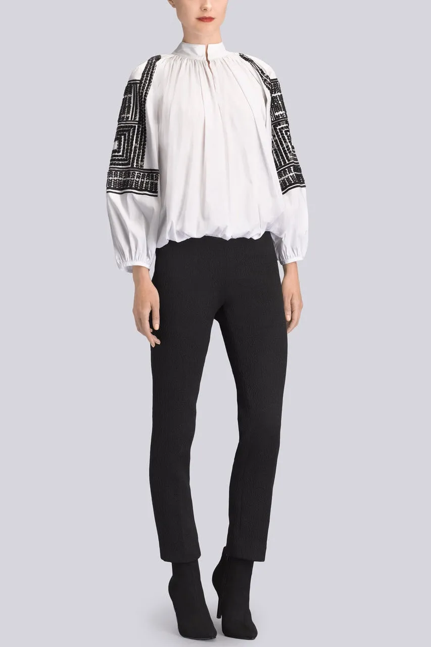 Cotton Shirting Peasant Blouse